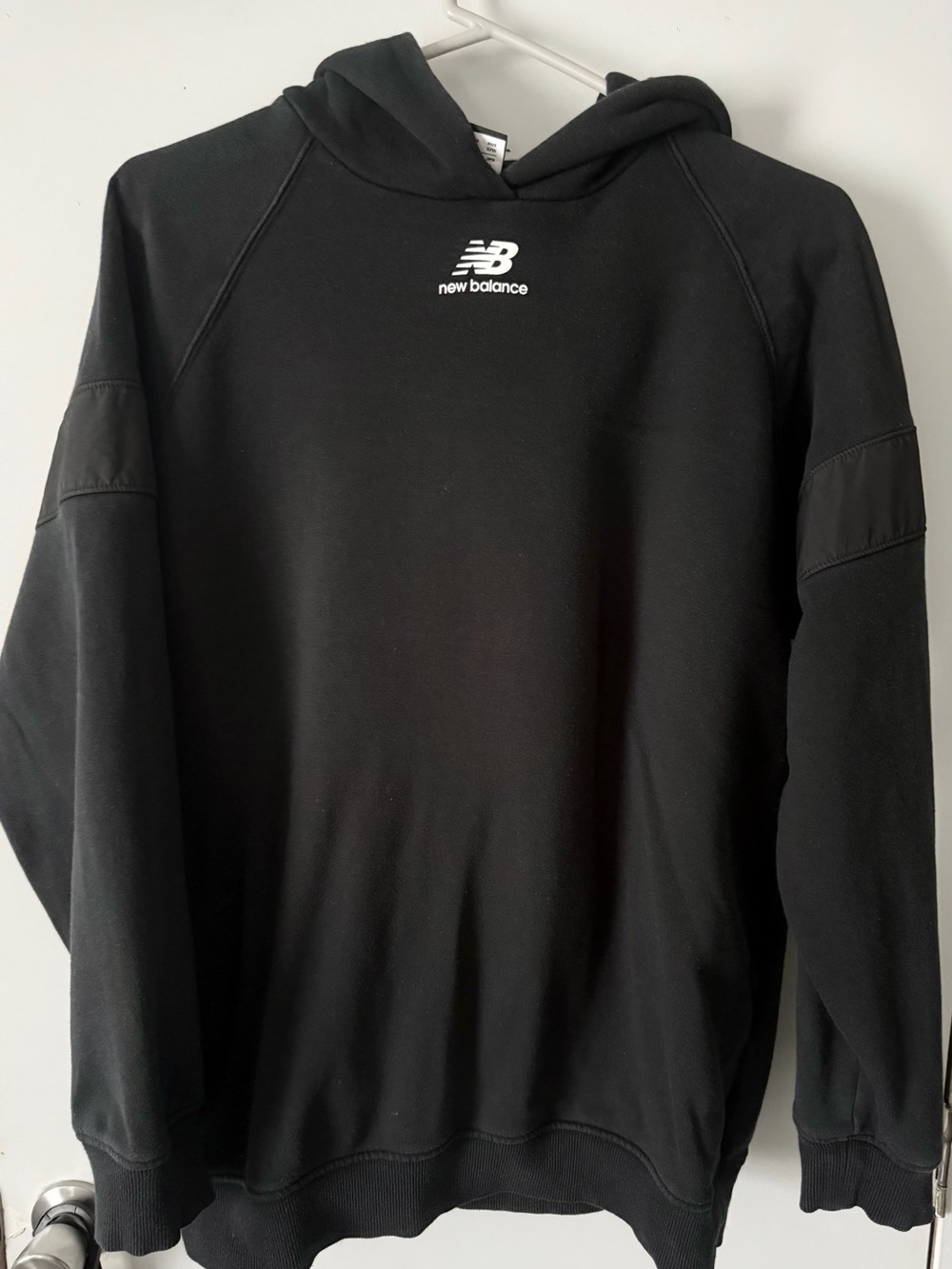 New Balance Black Men's Logo Pullover Hoodie